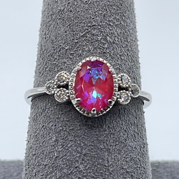 Bomb Party Jewelry - Bomb Party Sterling Club RBP2305 Rainbow Rubellite/sterling silver NWT & BAG